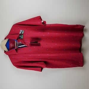 Chaps Mens Golf Crimson Polo